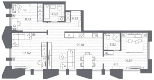 планировка, фото №1