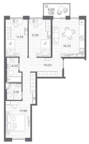 планировка, фото №1