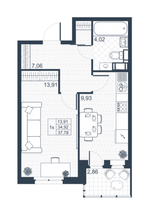 планировка, фото №1