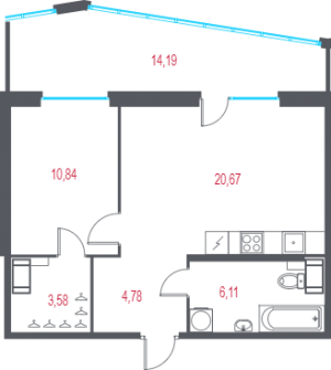 планировка, фото №1