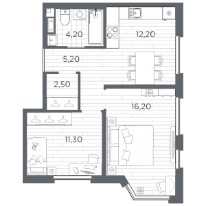 планировка, фото №1