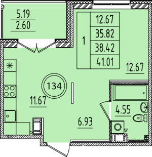 планировка, фото №1