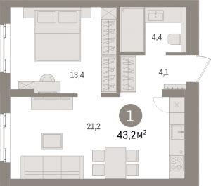 планировка, фото №1