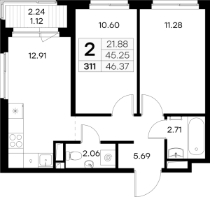 планировка, фото №1