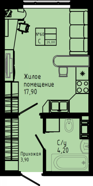 планировка, фото №1