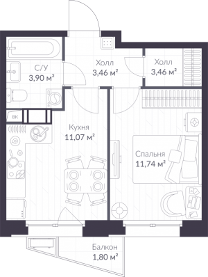 планировка, фото №1