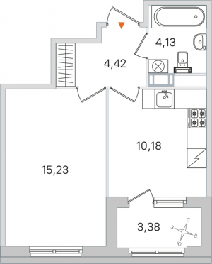 планировка, фото №1