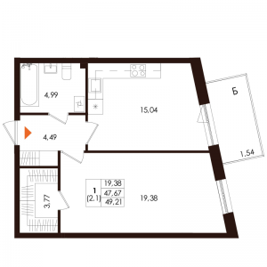 планировка, фото №1