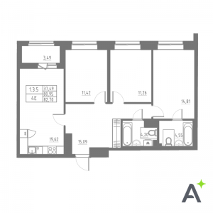 планировка, фото №1