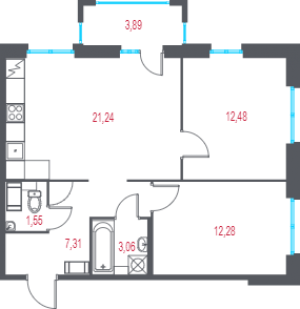 планировка, фото №1