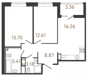 планировка, фото №1