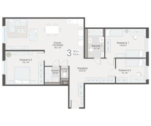 планировка, фото №1