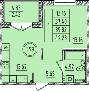 планировка, фото №1