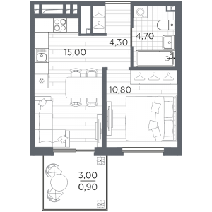 планировка, фото №1