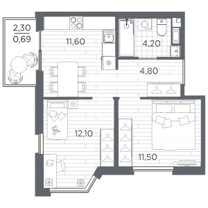 планировка, фото №1