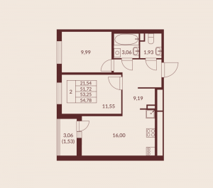 планировка, фото №1