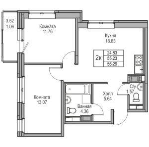 планировка, фото №1