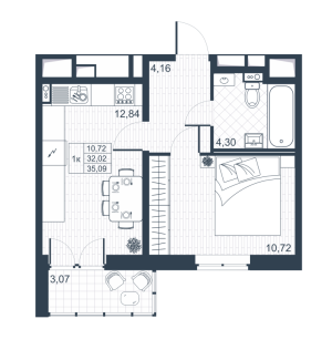 планировка, фото №1