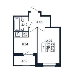 планировка, фото №1