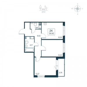 планировка, фото №1