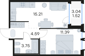 планировка, фото №1