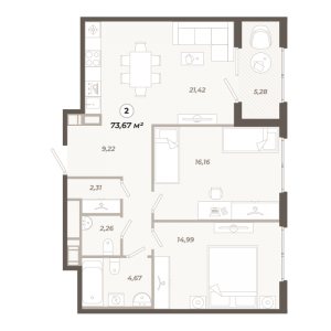 планировка, фото №1