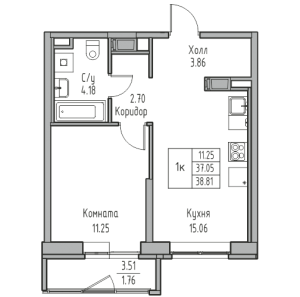 планировка, фото №1