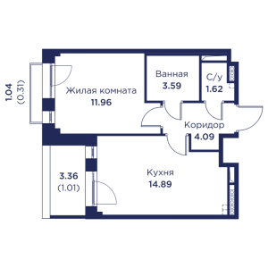планировка, фото №1