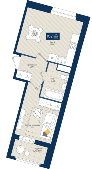 планировка, фото №1