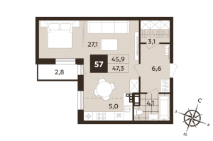 планировка, фото №1