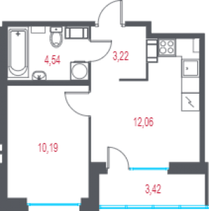 планировка, фото №1