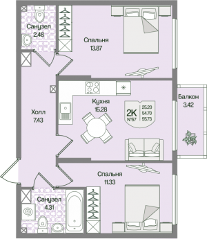 планировка, фото №1