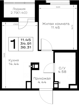 планировка, фото №1
