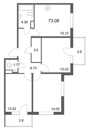 планировка, фото №1