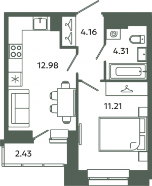 планировка, фото №1