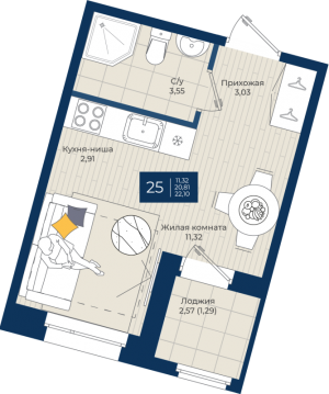 планировка, фото №1