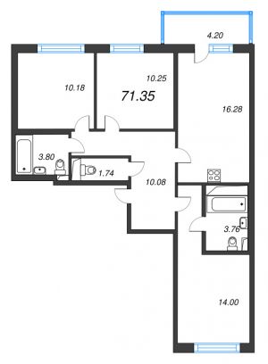 планировка, фото №1