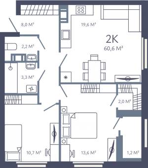 планировка, фото №1