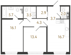 планировка, фото №1