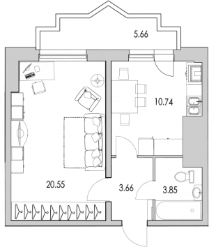 планировка, фото №1