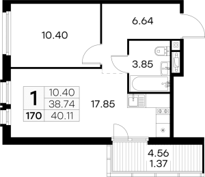 планировка, фото №1