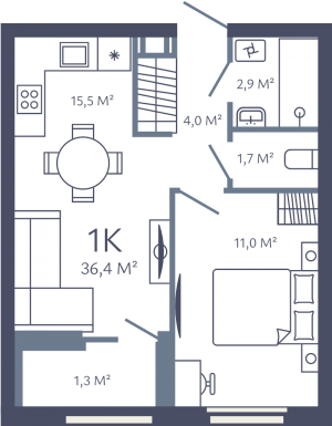 планировка, фото №1
