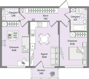 планировка, фото №1