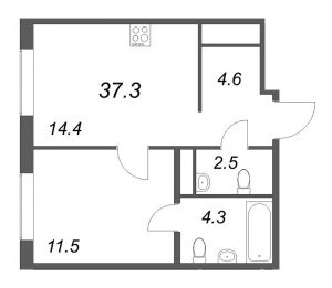 планировка, фото №1