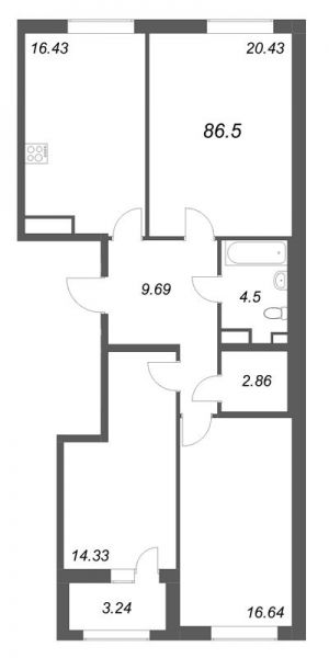 планировка, фото №1