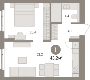 планировка, фото №1