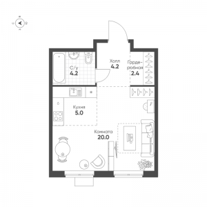 планировка, фото №1