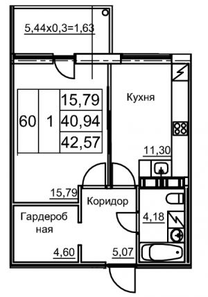 планировка, фото №1