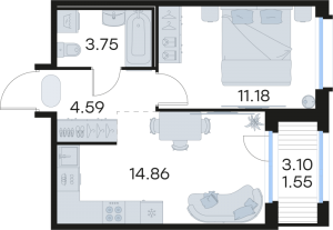 планировка, фото №1