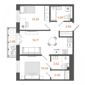 планировка, фото №1